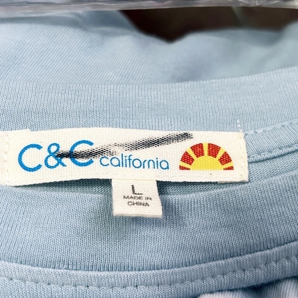 C&C California Cotton Rayon Dress T-shirt Tie-Dye Tunic Pockets Dolman Sleeve - Picture 10 of 13